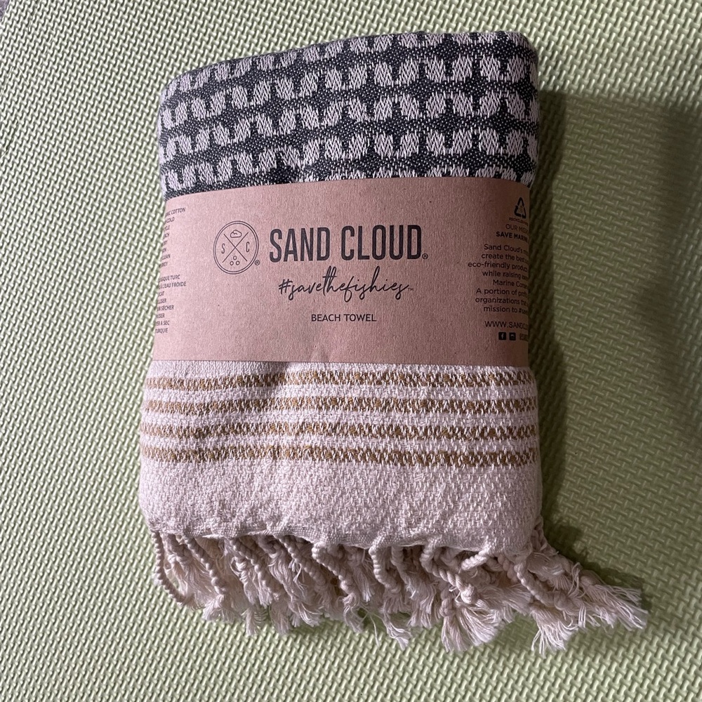 Sand Cloud #SaveTheFishes Beach Towel